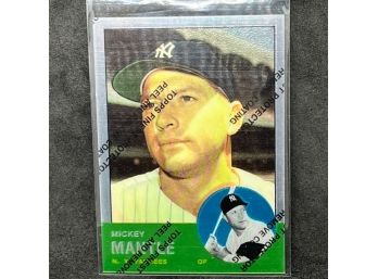 1964 REMAKE TOPPS CHROME MICKEY MANTLE