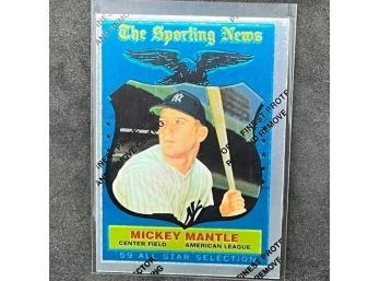 TOPPS CHROME MICKEY MANTLE WITH FILM!