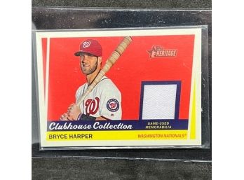 2016 TOPPS HERITAGE BRYCE HARPER HIGH NUMBER RELIC CARD