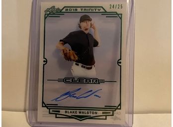 2019 LEAF TRINITY CLEAR BLAKE WALSTON ROOKIE SSP ONLY 25 MADE