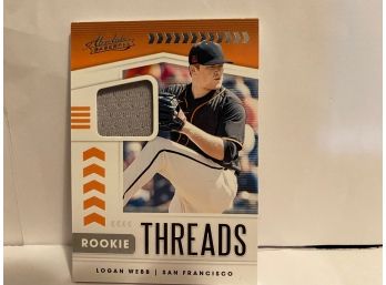 2020 ABSOLUTE ROOKIE THREADS LOGAN WEBB RELIC