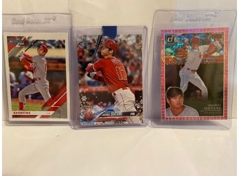 SHOHEI OHTANI LOT WITH ROOKIE AND NAME VARIATION