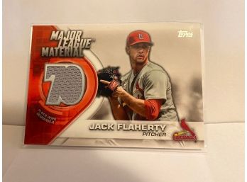 TOPPS JACK FLAHERTY PLAYER-WORN RELIC