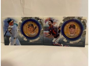 2020 TOPPS COIN IN A CARD MATT CHAPMAN AND BUSTER POSEY