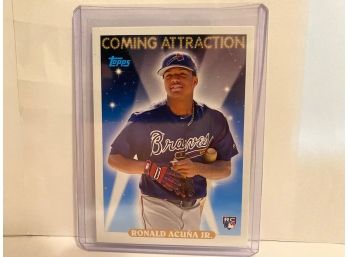 2018 TOPPS COMING ATTRACTIONS RONALD ACUNA JR ROOKIE CARD