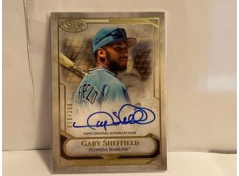 2021 TOPPS TIER ONE GARY SHEFFIELD AUTO OUT OF 300