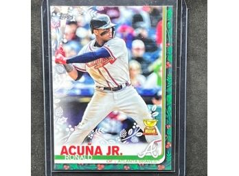 2019 TOPPS RONALD ACUNA JR WINTER HOLIDAY ROOKIE CUP