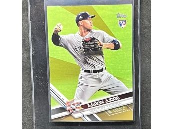 2017 TOPPS GOLD AARON JUDGE RC!!! 2017 MADE
