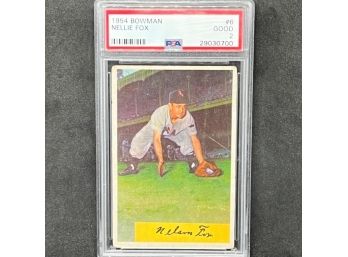 1954 BOWMAN NELLIE FOX PSA 2 HALL OF FAME