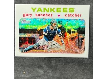 2020 TOPPS HERITAGE WHITE CHROME GARY SANCHEZ SP ONLY 71 MADE