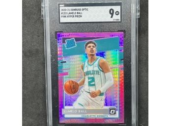 2020-21 OPTIC LAMELO BALL RATED ROOKIE PINK HYPER PRIZM!!!! BIG CARD