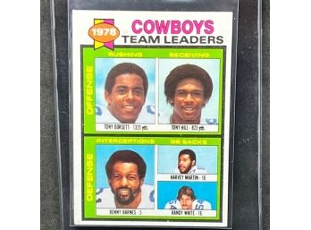 1979 TOPPS COWBOYS TEAM LEADERS DORSETT HILL WHITE AND MARTIN HALL OF FAMERS
