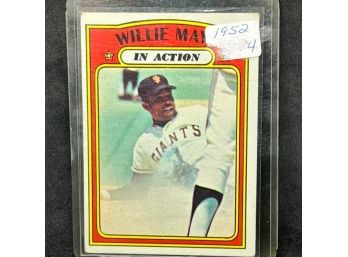 1972 TOPPS WILLIE MAYS IN ACTION