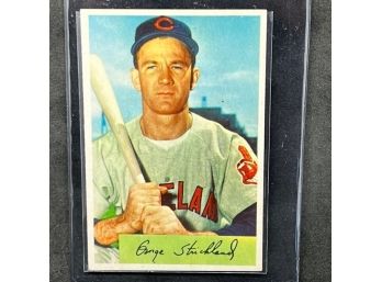 1954 BOWMAN GEORGE STRICKLAND! INDIANS