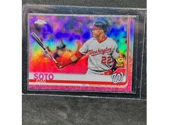 2019 TOPPS CHROME JUAN SOTO ROOKIE CUP PINK PRIZM!!! WOW
