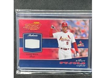 2002 PLAYOFF ALBERT PUJOLS GAME-USED BASE OF ONLY 250 MADE