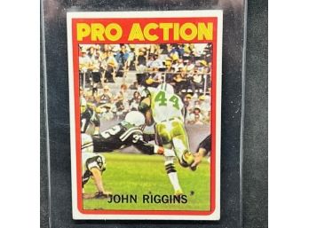 1973 TOPPS PRO ACTION JOHN RIGGINS RC!!!
