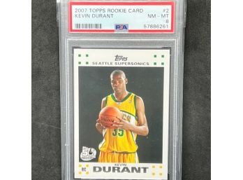 2007 TOPPS KEVIN DURANT RC!!! PSA 8
