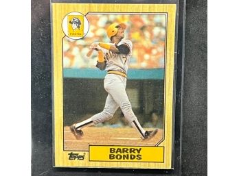 1987 TOPPS BARRY BONDS RC CLEAN!!!