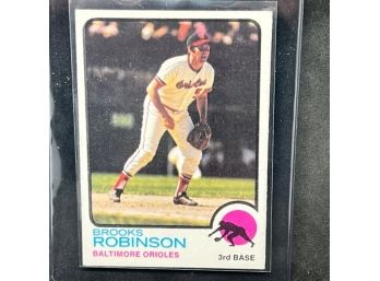 1973 TOPPS BROOKS ROBINSON!!! HALL OF FAMER! CLEAN