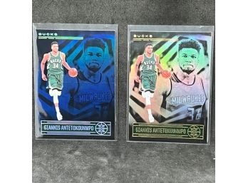 2020-21 ILLUSIONS GIANNIS ANTETOKOUNMPO BASE AND BLUE PARALELL!