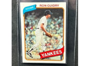 1980 TOPPS RON GUIDRY~!