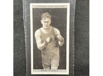 1928 Ogden's Pugilists In Action Boxing Cigarette Card GENE TUNNEY CHAMPION!!!