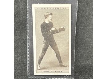1928 Ogden's Pugilists In Action Boxing Cigarette Card TOMMY MILLIGAN