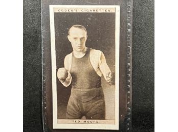 1928 Ogden's Pugilists In Action Boxing Cigarette Card TED MOORE