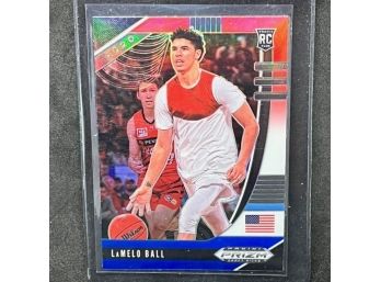 2020 PRIZM RED WHITE AND BLUE PRIZM  LAMELO BALL