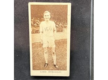 1929 Godfrey Phillips Ltd. Sporting Champions LORD BURGHLEY!!! OLYMPIC CHAMPION