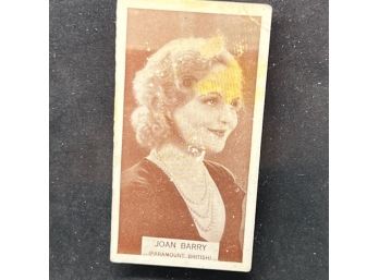 1934 Wills Famous Film Stars Tobacco Card JOAN BARRY