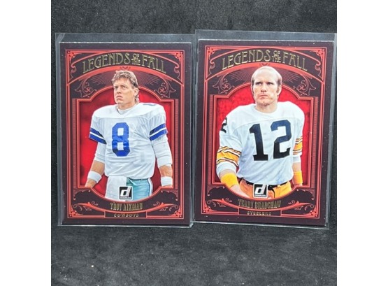 2020 DONRUSS LEGENDS OF THE FALL TROY AIKMAN AND TERRY BRADSHAW