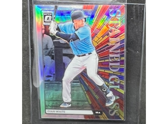 2020 OPTIC STAINED GLASS EVAN WHITE RC PRIZM!!