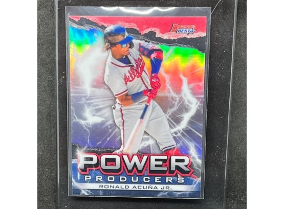 2020 BOWMANS BEST RONALD ACUNA JR REFRRACTOR POWER PRODUCERS