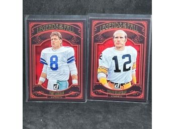 2020 DONRUSS LEGENDS OF THE FALL TROY AIKMAN AND TERRY BRADSHAW