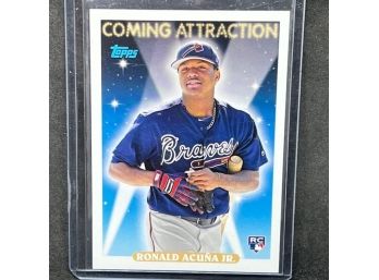 2018 TOPPS ARCHIVES RONALD ACUNA JR COMING ATTRACTION RC!