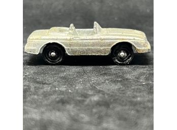 VINTAGE Tootsie Toy USA Mercedes Bez Convertible, Silver, Nice, 2 3/8'