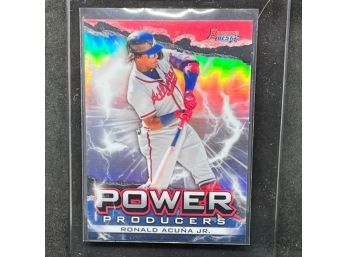 2020 BOWMANS BEST RONALD ACUNA JR REFRRACTOR POWER PRODUCERS