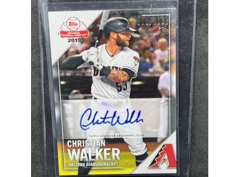 2019 TOPPS CHRISTIAN WALKER AUTO ONLY 500 MADE