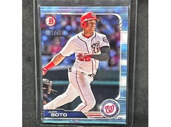 2019 BOWMAN JUAN SOTO BLUE PARALLEL ONLY 499 MADE