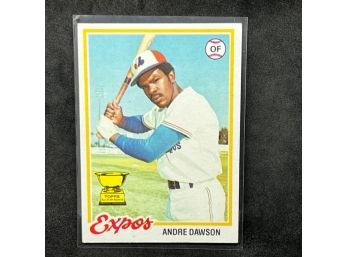 1978 TOPPS ANDRE DAWSON ROOKIE CUP HALL OF FAMER