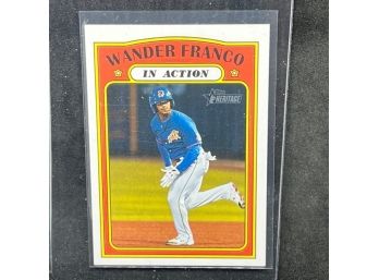2021 TOPPS HERITAGE MINOR WANDER FRANCO IN ACTION