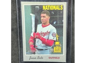 2019 TOPPS HERITAGE JUAN SOTO ROOKIE CUP STICKER