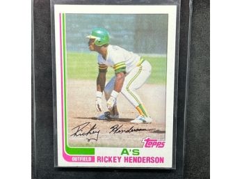 1982 TOPPS RICKEY HENDERSON