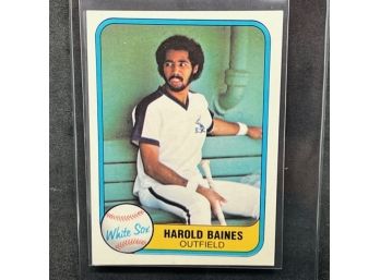 1981 FLEER HAROLD BAINES RC HALL OF FAMER
