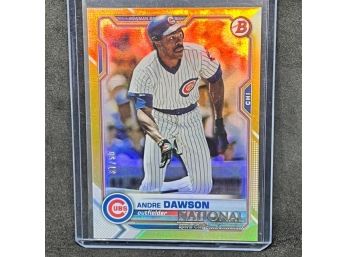 2021 TOPPS ANDREW DAWSON FOIL ONLY 50 MADE!HALL OF FAMER