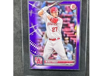 2022 BOWMAN MIKE TROUT PURPLE PARALLEL ONLY 250 MADE!!
