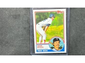 1983 TOPPS WADE BOGGS RC HALL OF FAMER RED SOX