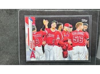 2019 TOPPS ANGELS TEAM CARD WITH OHTANI